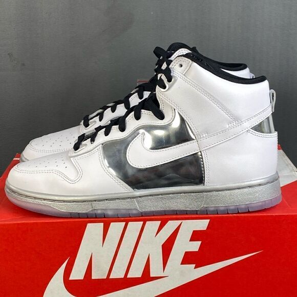 Nike Dunk High SE Chrome sneaker shoes women size 9 - Picture 4 of 10